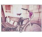Dcasa Tapa contador de luz o cubrecontador electricos de madera 1 bicicleta de 46x6x32 cm