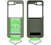 Luxury Wrist Strap Ring Holder Case for Samsung Z Flip 6 5 3 4 5G Slim Matte Shockproof Hand Chain Band Cover For Galaxy ZFlip 5