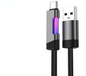 JINMUXI Type C Cable RGB Color Changing Fast Charging Cable for Xiaomi Huawei iPhone15 16 Redmi OPPO OnePlus POCO Data Cable
