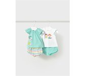 Moda infantil niña MAYORAL 1.671 052 CONJUNTO PUNTO 4 PIEZAS SIRENA 35484 25V