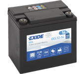 Batería Exide GEL12-14 Moto 12V Agm Ready. Tecnología AGM. 12V - 14Ah/150A (EN) (150x90x145mm)