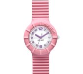 Reloj Hip Hop Mujeres Numbers Collection - Esfera del Reloj con Logo Blanco - Hora Solo Movimiento - 3 Cuarzo Lances y Rosa Silicona Correa HWU0124