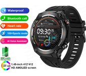 Reloj inteligente para hombre, Bluetooth HD, NFC GPS 400 mAh, compatible con Android e iOS