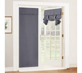 Curtain for French Door - Tool Free Self Adhesive Tricia Window Curtain Thermal Insulated Privacy Blinds for Sidelight Curtains Energy Efficient Room Darkening,26X68inch,2Pc