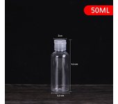 1Pc 5/10/30/50/80/120/200/250 Ml Plastic Transparent Bottle Refillable Butterfly Cap Makeup Tool Sub-bottling Clamshell Bottle