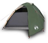 vidaXL Tienda de campaña iglú para 2 personas impermeable verde