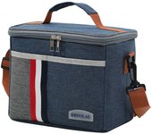 Bolsa de almuerzo cruzada de moda con aislamiento grueso y gran capacidad para uso comercial.