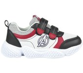 Zapatillas Blancas Avengers para Niño con Tira de Velcro