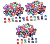 Anillos para patas de aves, anillos para patas de aves de corral, anillo para patas de pollo, anillos para patas de aves, 50 piezas para patas de aves de corral, ganso, patos, codornices, agapornis, palomas, pinzones, gallos de pelea, loros, palomas, band