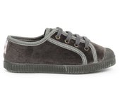 Pisamonas Zapatilla Terciopelo Con Cordones
