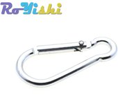 10 Pcs/Pack Aluminum Carabiner Snap Hook Keychain For Paracord Outdoor Activities Hiking Camping 10 Colors