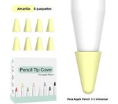 8pcs Soft Silicone Mute nib Cover For Apple Pencil Tip Cover Replaceable Tip For Ipad Pencil 1 2 Stylus Pen Tip Protection Case
