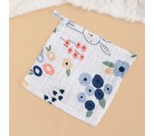 Toalla cuadrada de seersucker de algodón puro de alta densidad, seis capas, lavada, pañuelo pequeño, toalla absorbente, babero estampado para bebés y niños