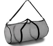 Bolsa de Malla Deportiva con Cremallera y Correa de hombro ajustable, Bolsa de Gimnasio multiusos de gran tamaño para equipo, artículos