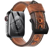Correa de Cuero Hecha a Mano para Apple Watch 49mm 46mm 45mm 44mm 42mm 41mm 40mm 38mm iWatch Series 10 9 8 7 6 5 4 3 2 1 SE Ultra 2 Pulsera de Piel Artesanal para Reloj Apple