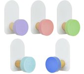 Ganchos Autoadhesivos de Pared 5 Piezas Perchas Adhesivas Gancho para Toallas de Puerta Ganchos Adhesivos de Pared Impermeable Colgador Toalla Para Pared Gancho Percha Baño Gancho Perchero