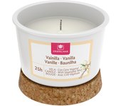 CRISTALINAS Vela Clásica Gelato - 25h horas de duración.  Cera Vegetal. Reutilizable. Aromas: Naranjo y Mango (anti-tabaco) , Orquídeas, Moras, Brisa Marina, Cerezo, Vainilla