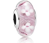 NEW Europeans Pink Original Charms Love Potion Murano Glass Heart Dangle Bead Fit 925 Sterling Silver Bracelet DIY Women Jewelry