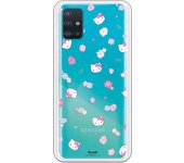 Funda original compatible con Samsung Galaxy A51 - Hello Kitty Patron Flower