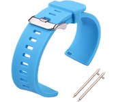 Quick Release Silicone Watch Strap Waterproof Soft Rubber Band  18mm 20mm 22mm 24mm Sports Smart Watches Available in 5 Colors
