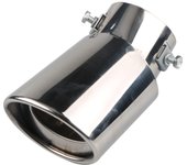 Universal Car Exhaust Muffler Tip Round Stainless Steel Car Tail Rear Chrome Round Exhaust Pipe Tail Muffler Tip Pipe