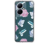 Funda Silicona Antigolpes para Vivo V29 Lite 5G diseño Flores 10 Dibujos