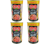 4 BOTES PISTO SOFRITO DE VERDURAS ESTILO CASERO 400G.N.E CADA UNO - HIDA SABOR Y CALIDAD