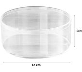 New Multi Size Doll Storage Box Round Transparent Jewelry Box Protection Showcase with Lid Plastic Box Doll