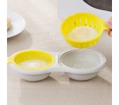 Mini Household Kitchen Egg Steamer with Lid Multifunctional Microwave Egg Cooker Egg Separation Steamed Egg Mold Kitchen Gadgets