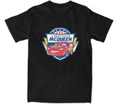 Mens T-Shirt Cars 3 Lightning McQueen Lightning Fast T-Shirts Popular Summer Tee Shirt Y2K Custom Logo Clothes Plus Size