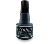 SAN YAN - Tinta Tampón Negra 30ml - Tinta de sellar - En botella con tapón de rosca - Libre de aceite - Envoltorio Reciclable