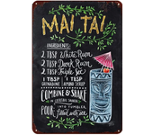 Cocktail Recipes Vintage Tin Sign White Russian Martini Cosmopolitan Cocktail Retro Plaque Sign For Bar Pub Home Wall Art Decor