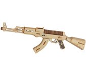 Wooden Assembly Gun Puzzle Model Pistol Rifle AK47 3D Toy Gun Model Cannot Shoot Educational Toys For Children Adults Boys Gifts