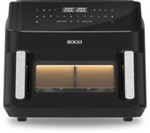 FREIDORA SIN ACEITE SOGO FRE-SS-10895 10,5L DIGITAL C/DIVISOR C/PINZAS