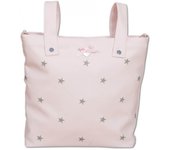 BOLSO PANERA BABYLINE DE LA COLECCIÓN DREAMS. 100% POLIPIEL CON ESTRELLITAS BORDADAS.