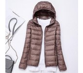 90% Ultralight Duck Down Jacket Women's Winter Hooded Short Slim Fit Down Jacket 2024 Fall/Winter Women's Down Jacket