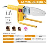 800/1000W Pipe Welding Machine 220V Pipe Welding Iron PB/PP/PE/PPR Pipe Welding Tools, Home Water Pipe Plastic Welding Tools