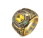 Anillo joyería Infinity Wars Thanos Letra hombres Anillo Hombre Fashion Anillo de Poder Infinity Wars Thanos Cosplay aleación