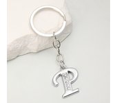 Simple A-Z 26 Letter Pendant Keychain English Alphabet Keyring For Friend Good Gift Holder Handbag Car Jewelry