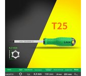 LAOA Torx Screwdriver S2 Alloy Steel Magnetic Screwdriver T8/T10/T15/T20/T25/T30/T40