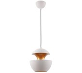 2PC F BRIGHT Lámpara de Techo Colgante Moderna con Tulipa de Aluminio Azul y Blanco