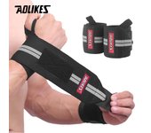 AOLIKES 1 Pair Wristband Wrist Support Weight Lifting Gym Training Wrist Support Brace Straps Wraps Crossfit Powerlifting