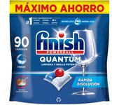Finish Powerball Quantum, 90 | 180 | 270 Pastillas para Lavavajillas, Limpieza y Brillo Potentes, Aroma Regular Formato 1x90 | 2x90 | 3x90