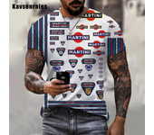 Hot Sale Martini Racing 3d Printed T Shirts Men Women Short Sleeve Around Neck Soft Breathable T Shirts