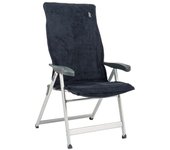 Bo-Camp - Toalla para silla M - Universal - Tejido de rizo acolchado - Antracita
