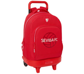 MOCHILA GRANDE CON RUEDAS COMPACT EXTRAIBLE SEVILLA FC 33X45X22 CM (Safta 612465918)