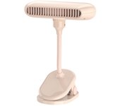 Ventilador de escritorio portátil, ventilador silencioso con clip para monitor que hace circular el aire para oficina, 2400 mAh