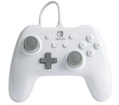 Mando PowerA para Nintendo Switch (con cable, blanco, con licencia oficial)
