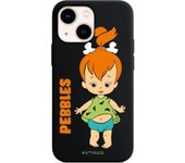 Funda original compatible con iPhone 13 Mini Negro con un diseño de Flinstones Pebbles