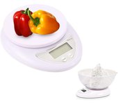 Balanza Digital de Cocina para Alimentos 11 LB / 5 kg (1 g) Ultrafina Portátil